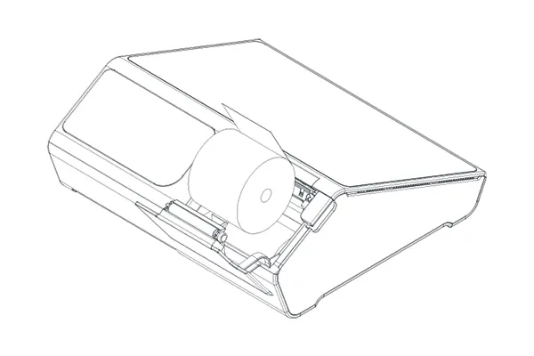 Kasa fiskalna Posnet Vero - Mechanizm termiczny z wrzutowym systemem wymiany rolki papieru